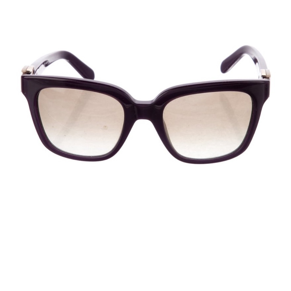 Salvatore Ferragamo Black and Purple Sunglasses with Timeless Elegance